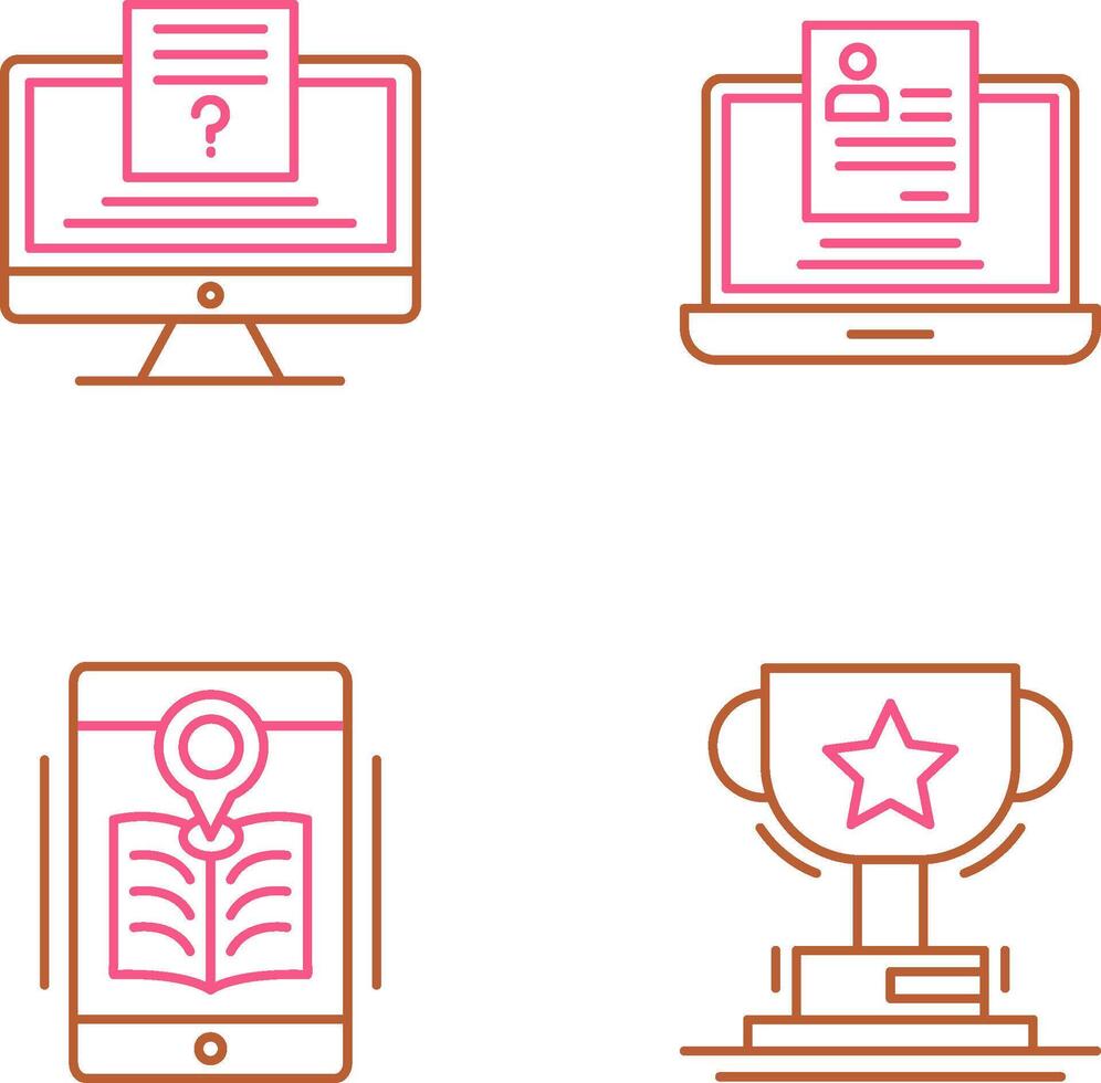 Quiz and Registration Icon vector