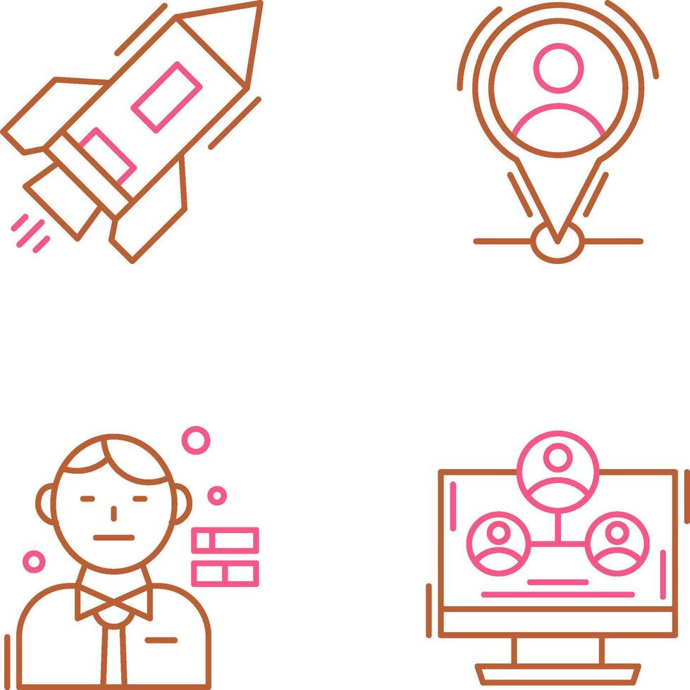 Start Up and Placeholder Icon vector