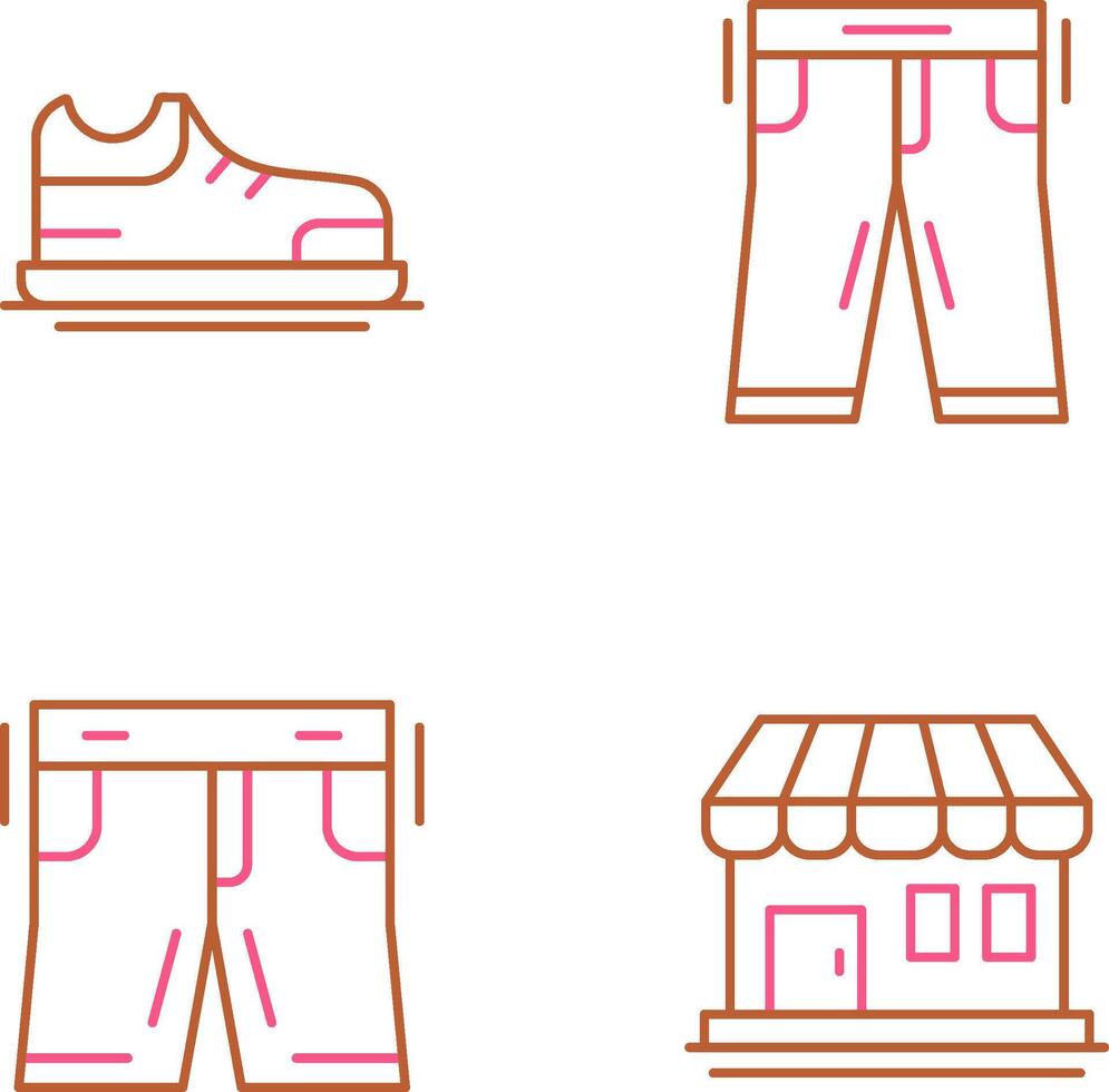 Shoes and Pants Icon vector