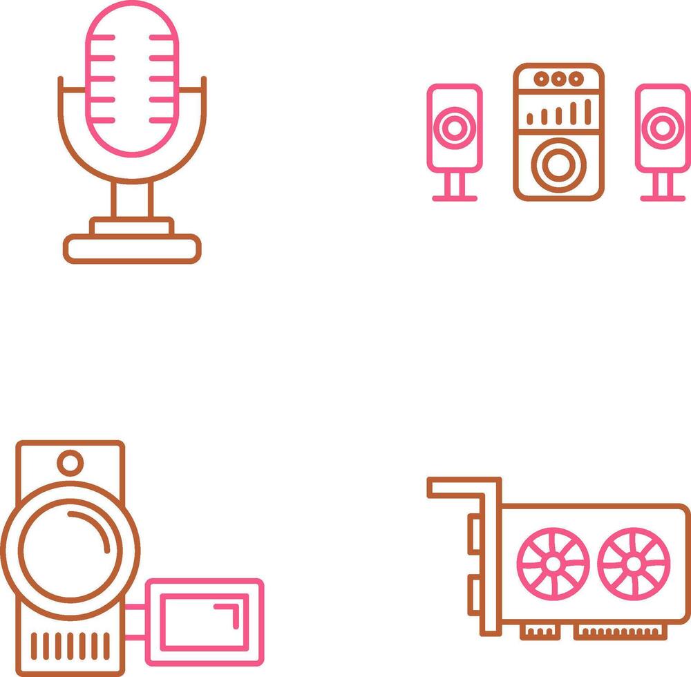 Microphone and Sound System Icon vector