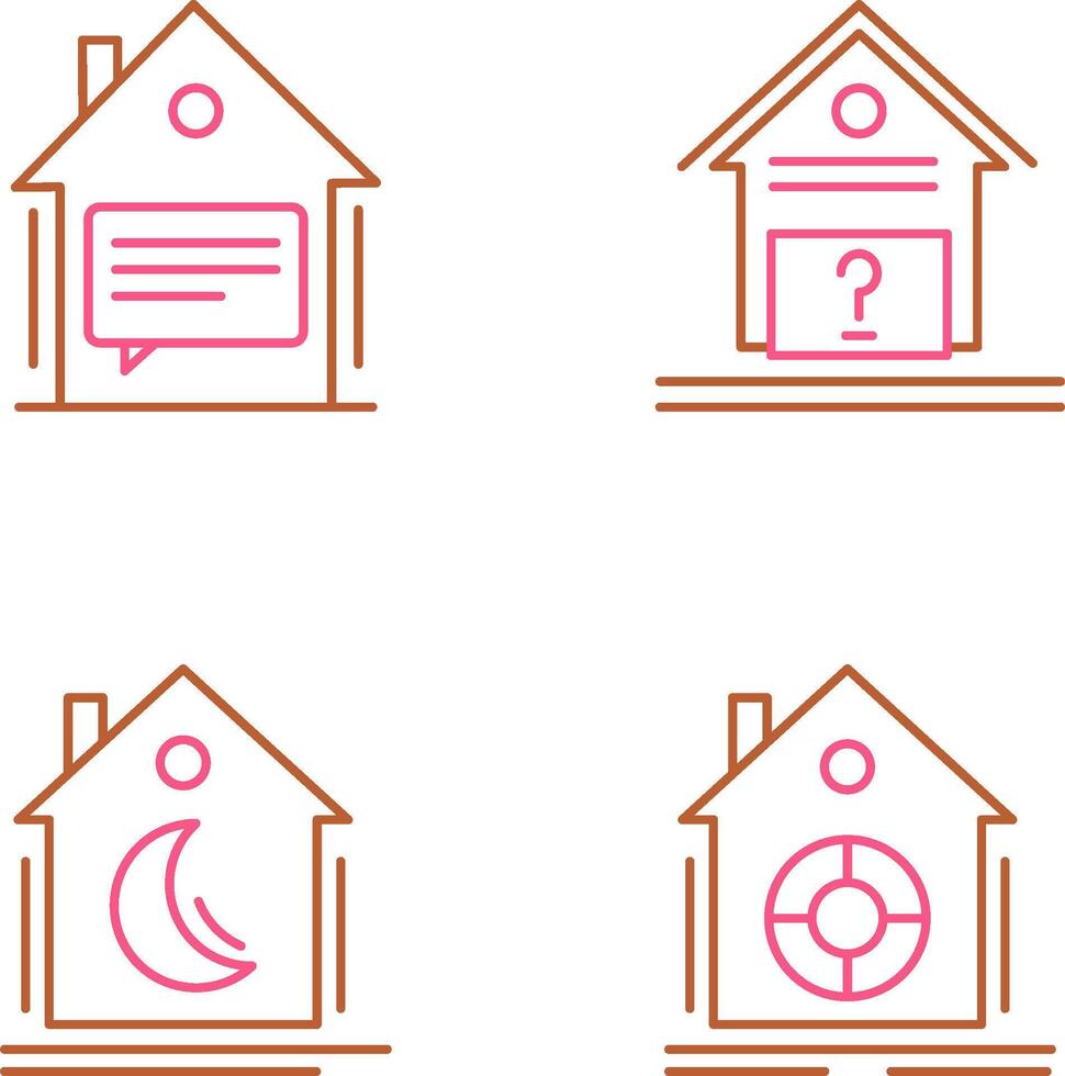 Message and Unknown Icon vector