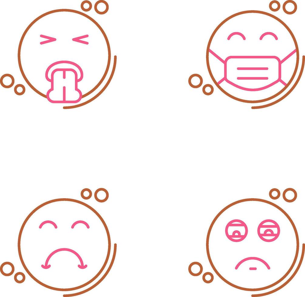 Vomit and Mask Icon vector