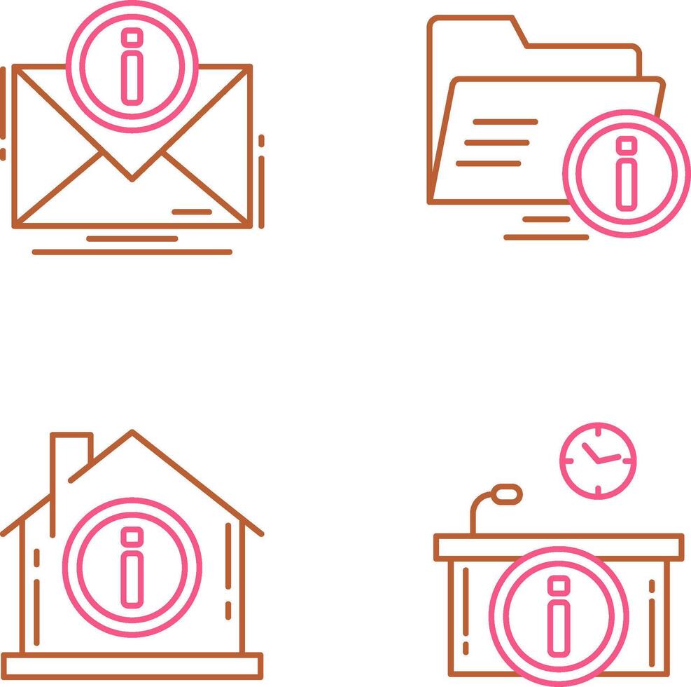 e mail and folder Icon vector