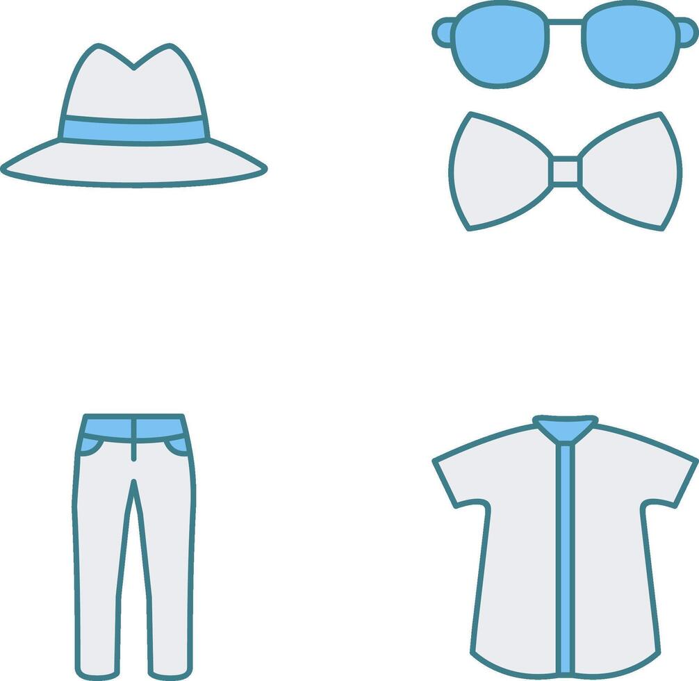 Hat and Hipster Style Icon vector