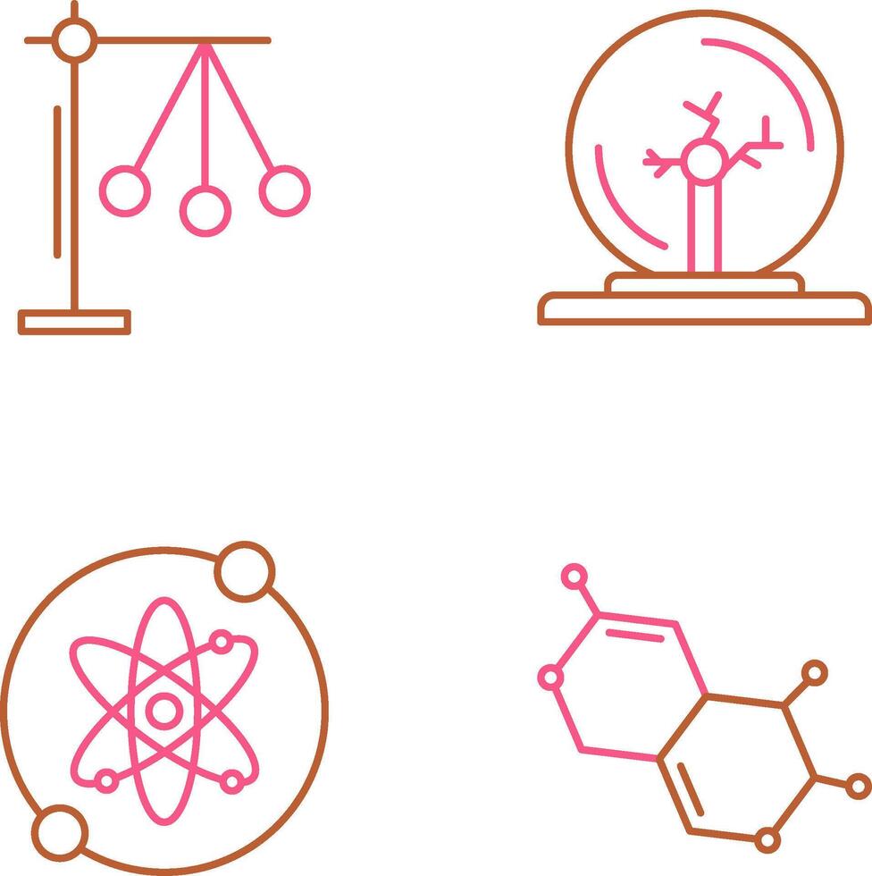 Pendulum and Plasma Ball Icon vector