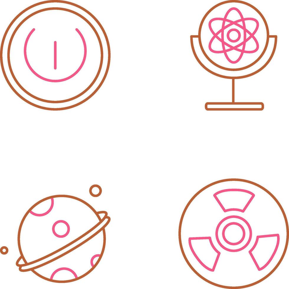 Gyroscope and Power Icon vector