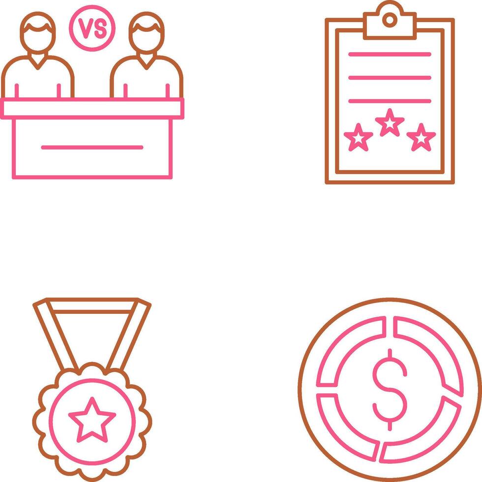 Meeting and Result Icon vector