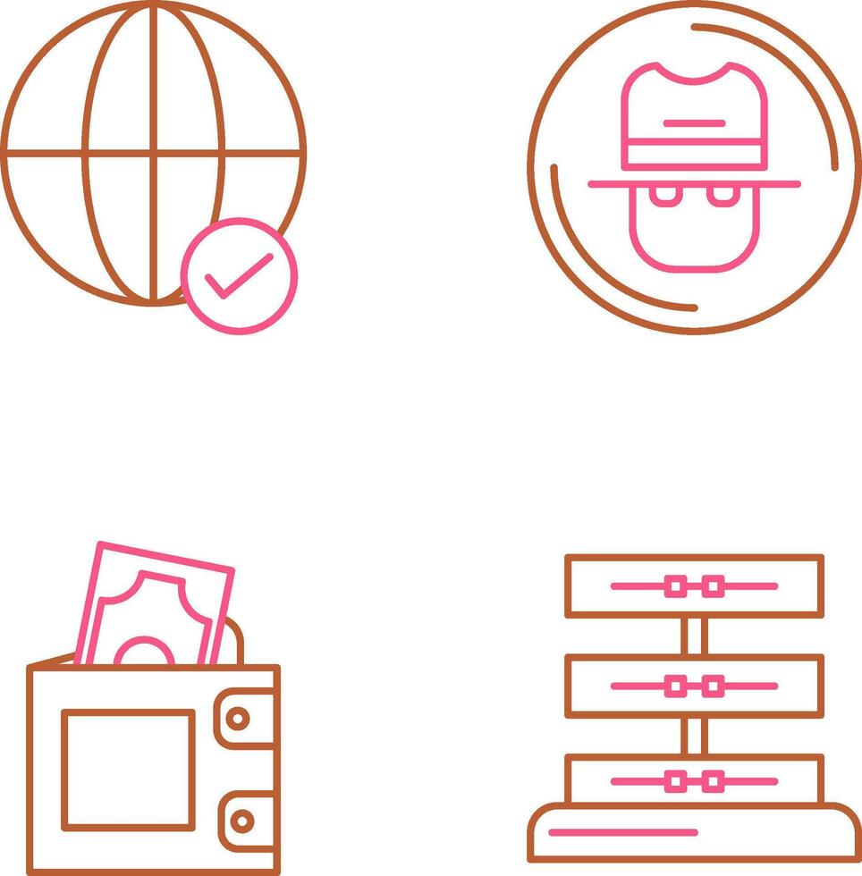 Internet and Spy Icon vector