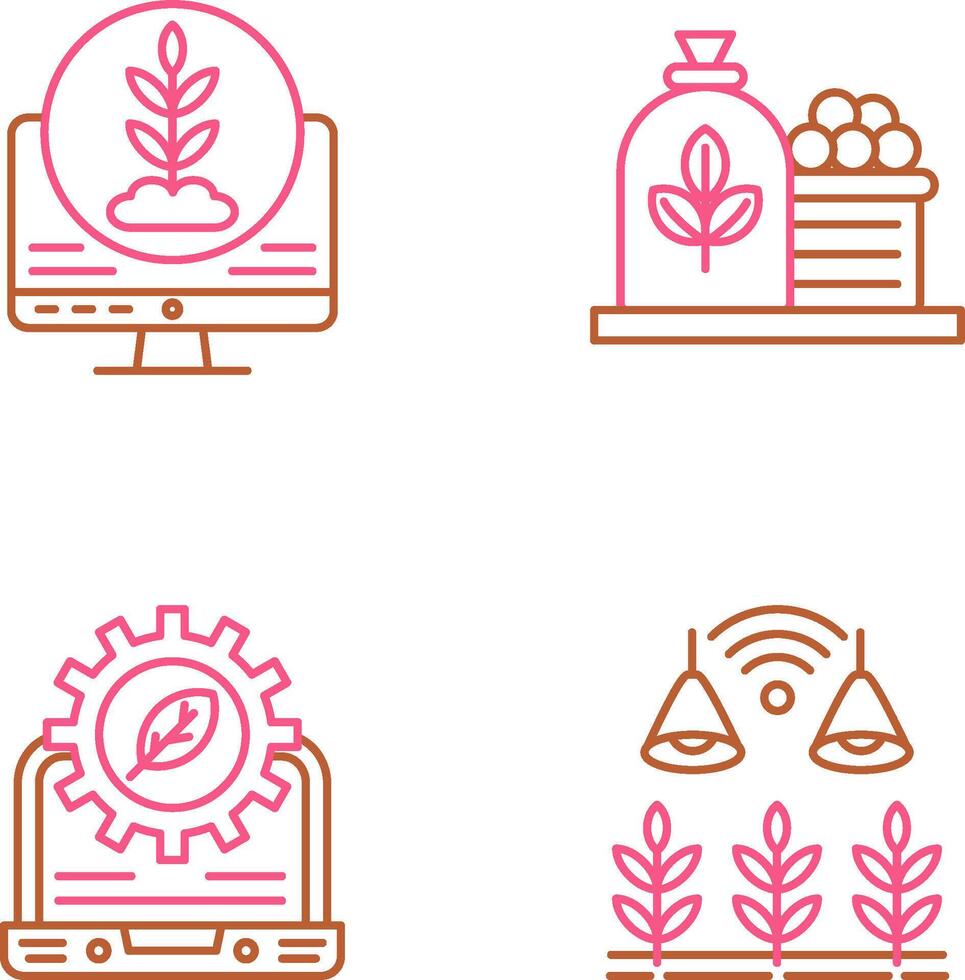 Plant and Harvest Icon vector