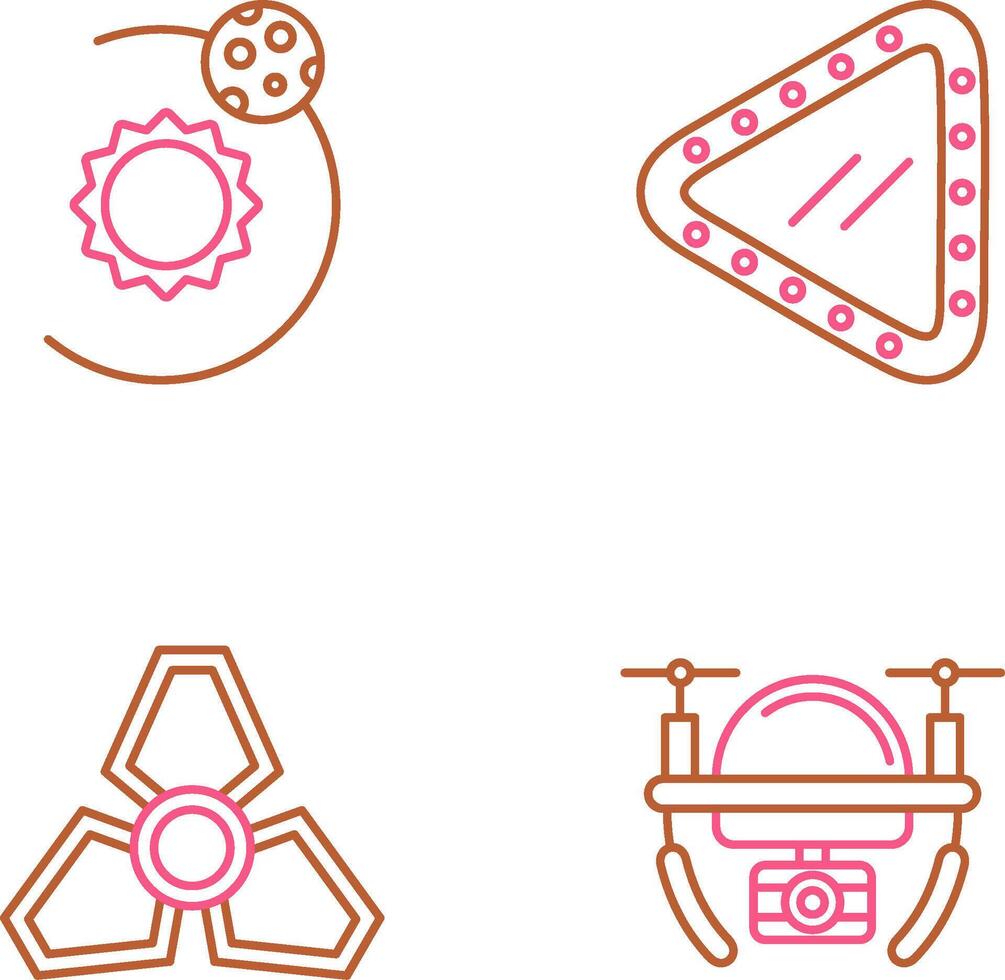 orbit and porthole Icon vector