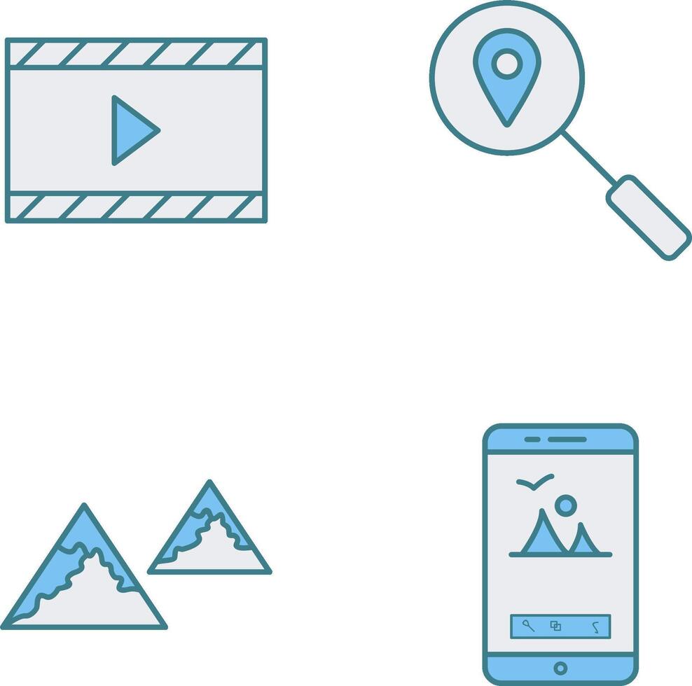 animation and tracking services Icon vector