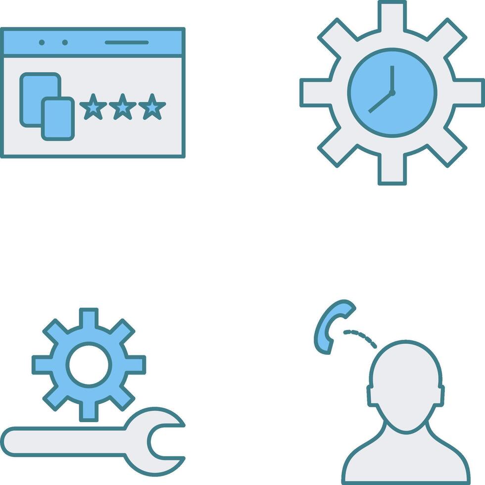 Website Promotion and Time Optimization Icon vector