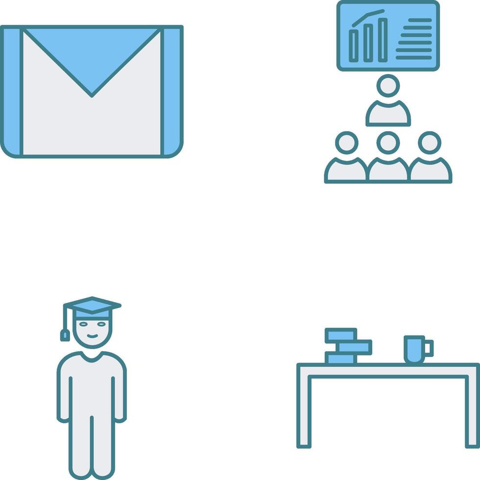 e mail and class Icon vector