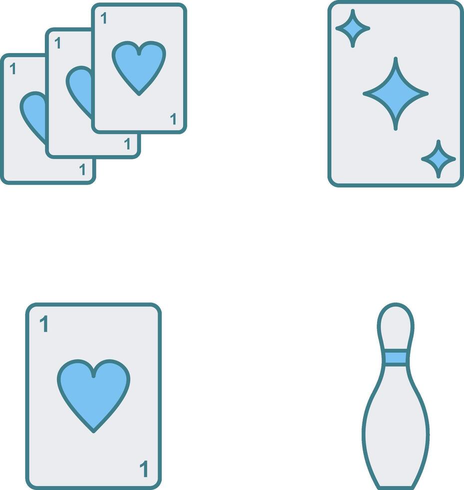 Deck of Card and Card Icon vector
