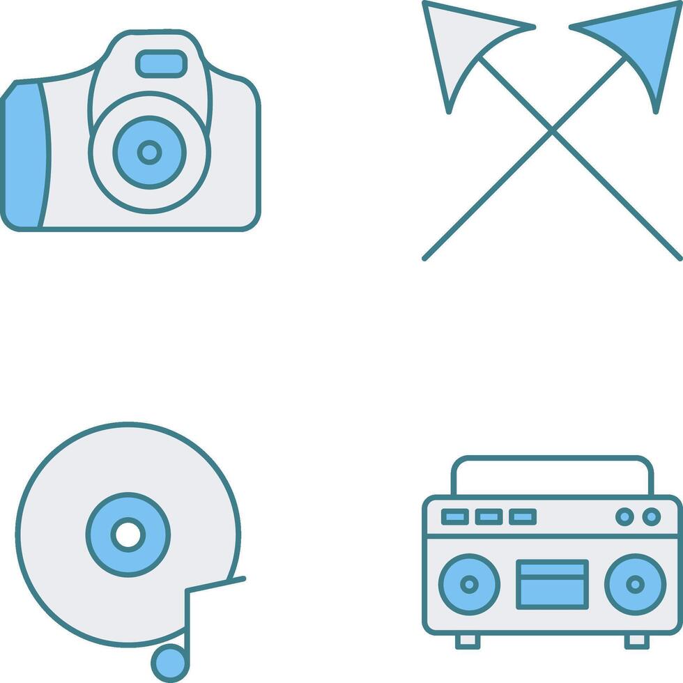 Camera and Arrows Icon vector