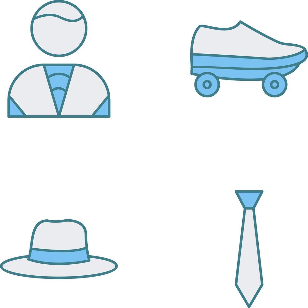 Man and Skates Icon vector