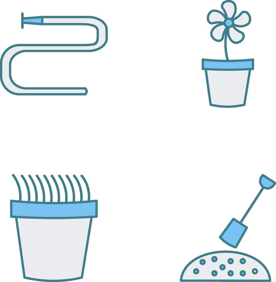 Water Pipe and Lower Pot Icon vector