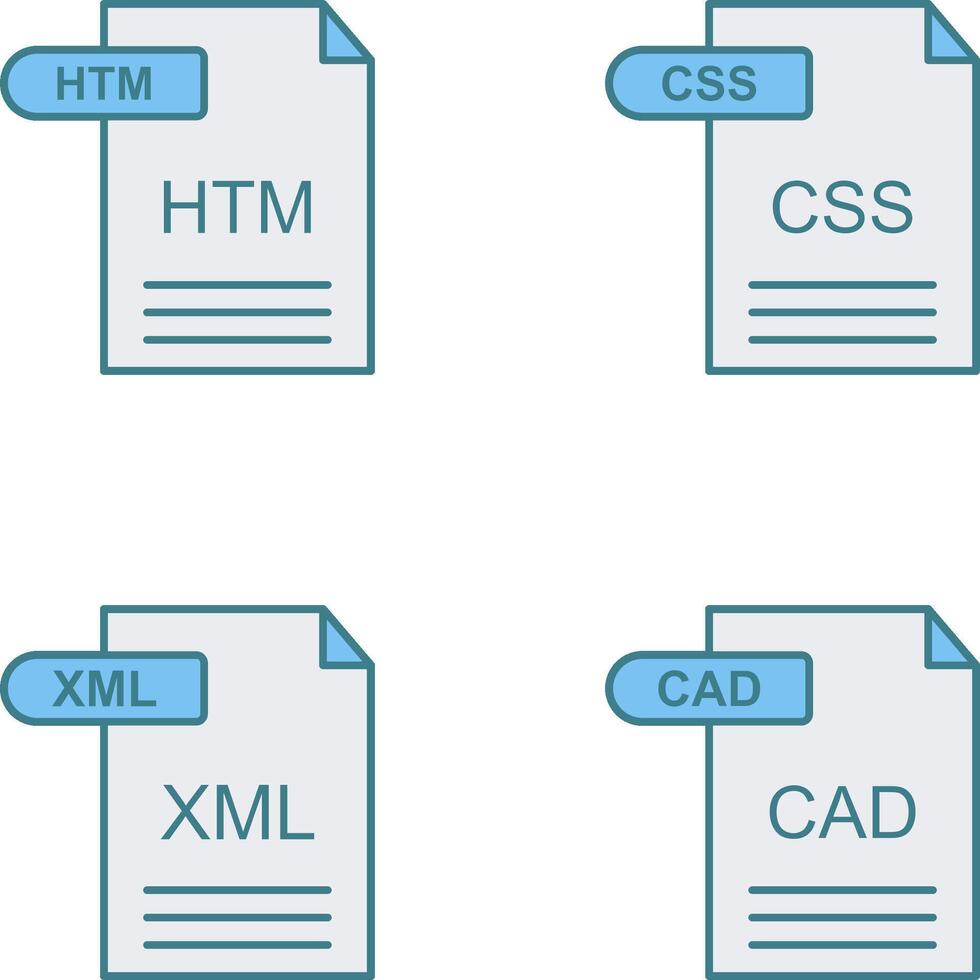 HTM and CSS Icon vector