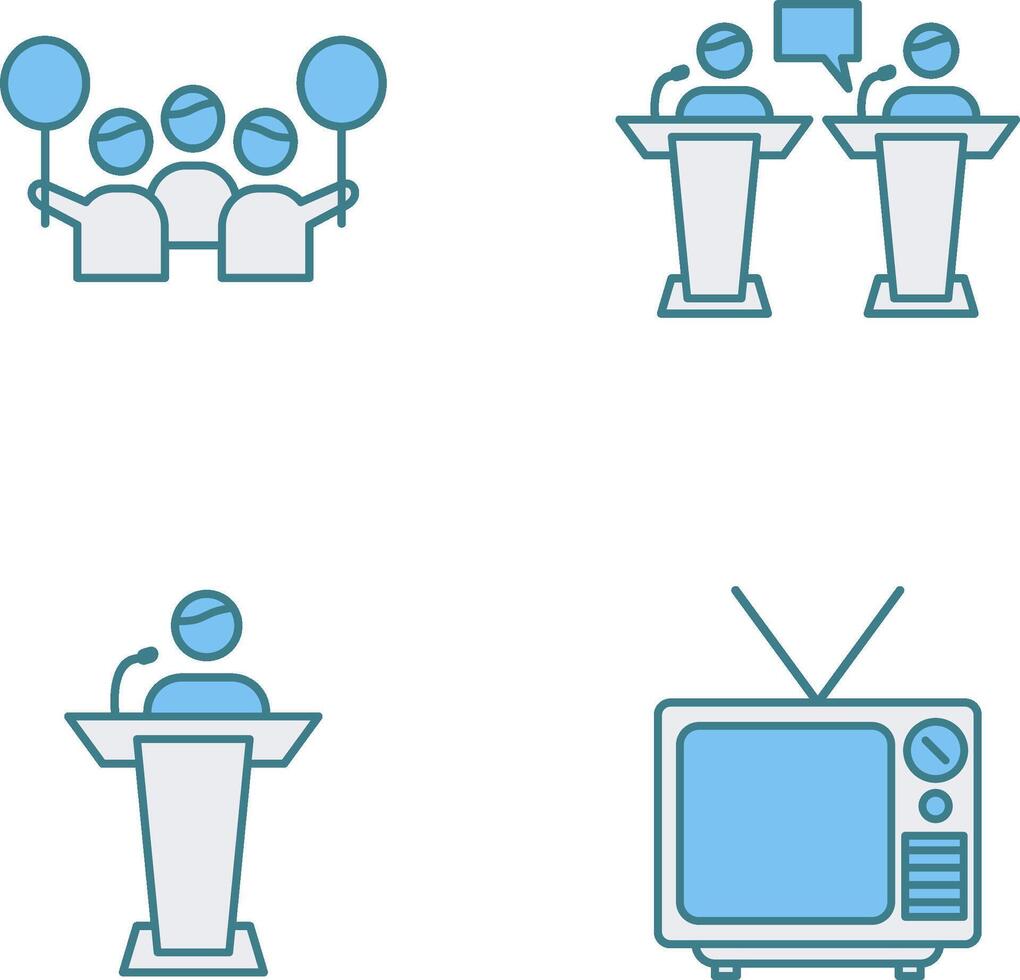 Protest and Debate Icon vector