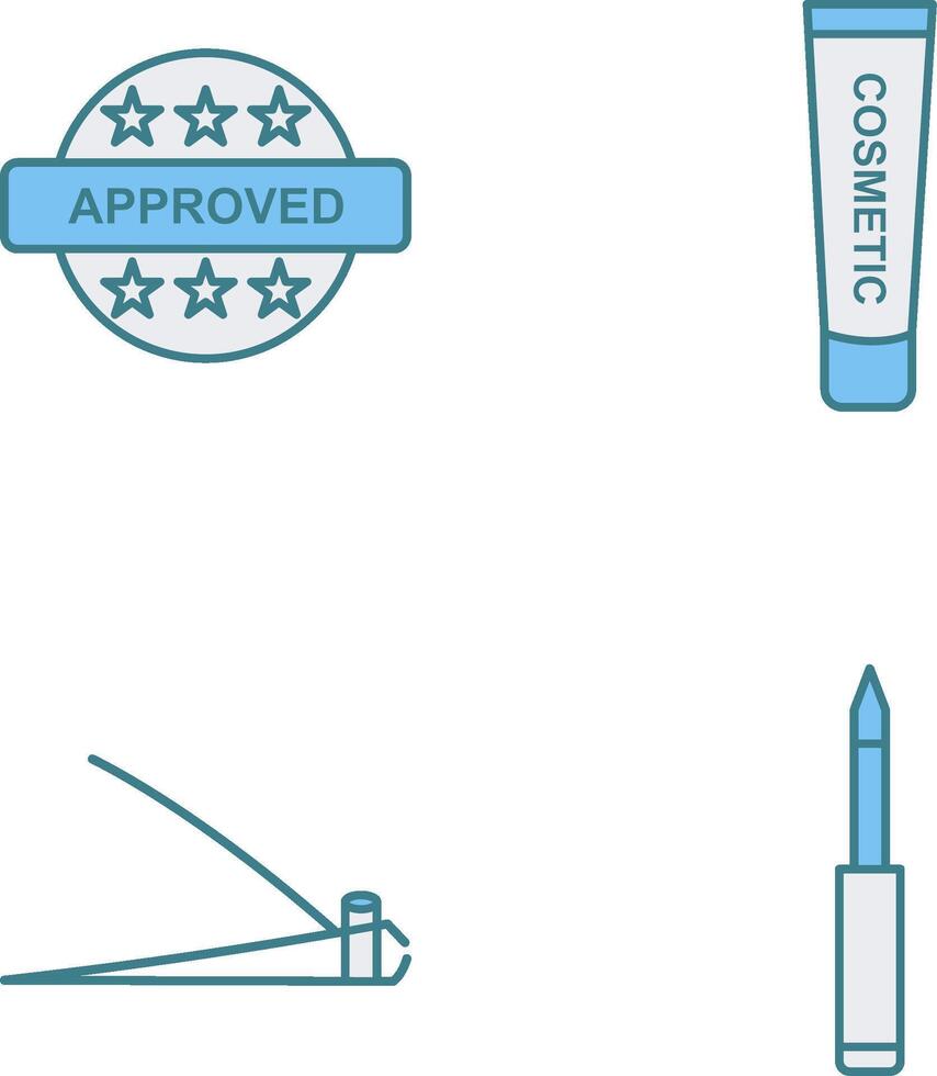 Approved and Creem Icon vector
