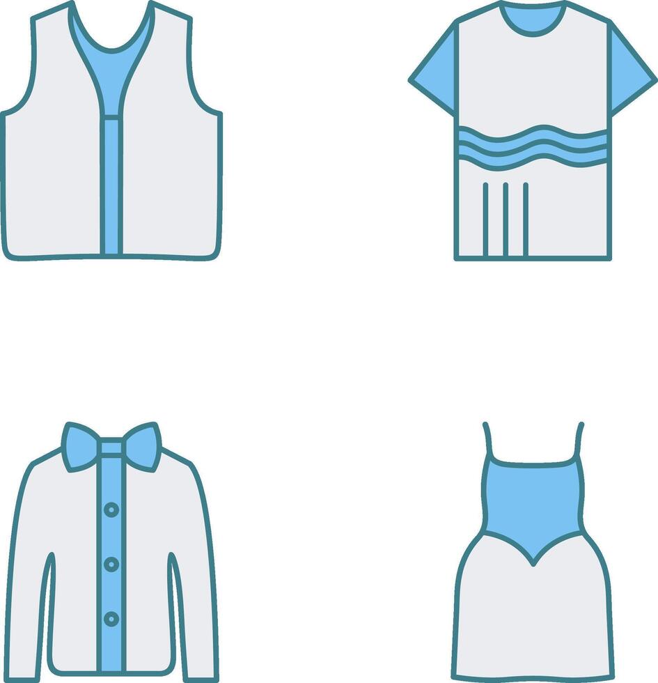 Swimming Vest and Accessory Icon vector
