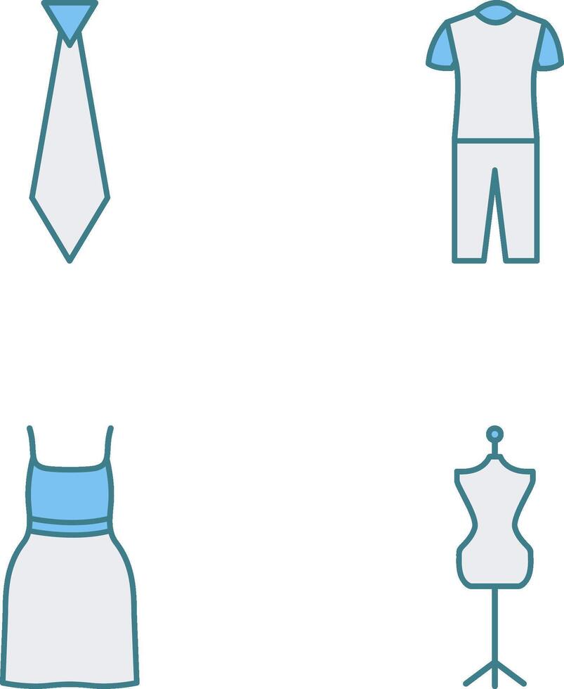 Tie and Pyjamas Icon vector