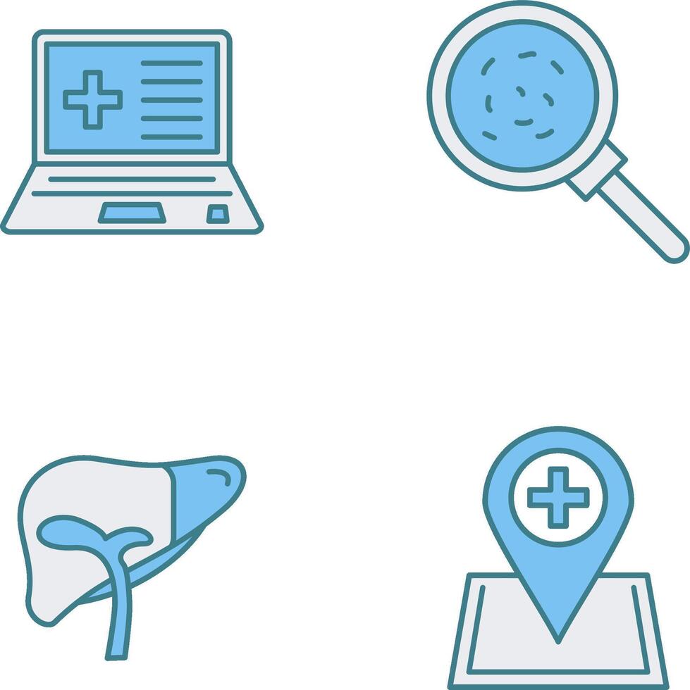 Laptop and Analytics Icon vector