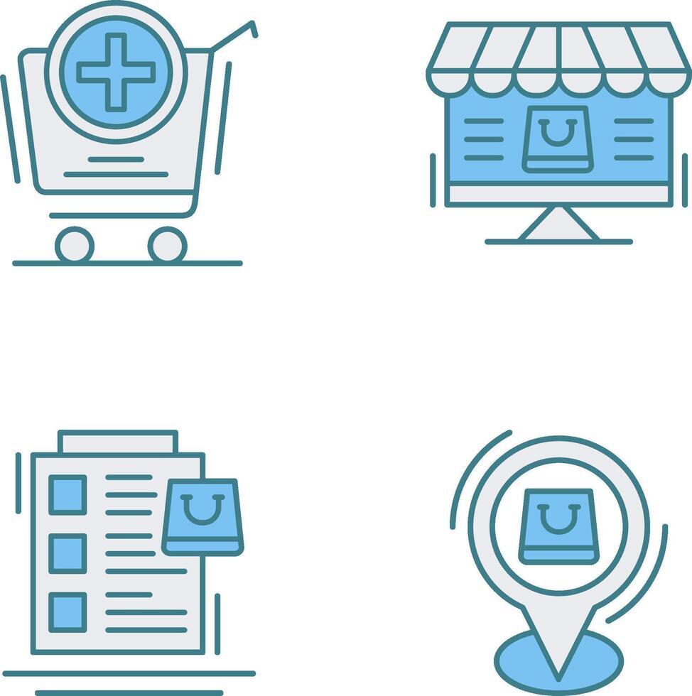 Add to Cart and Online Shopping Icon vector