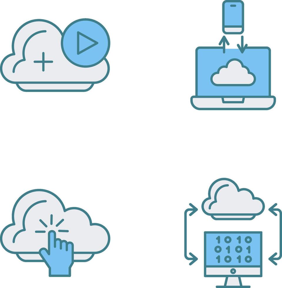 and Data Transfer Icon vector
