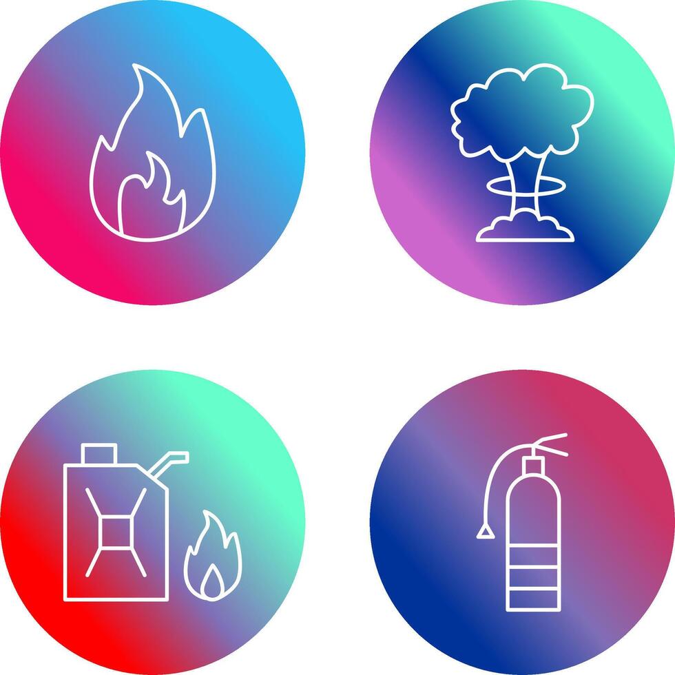 flame and bomb blast Icon vector