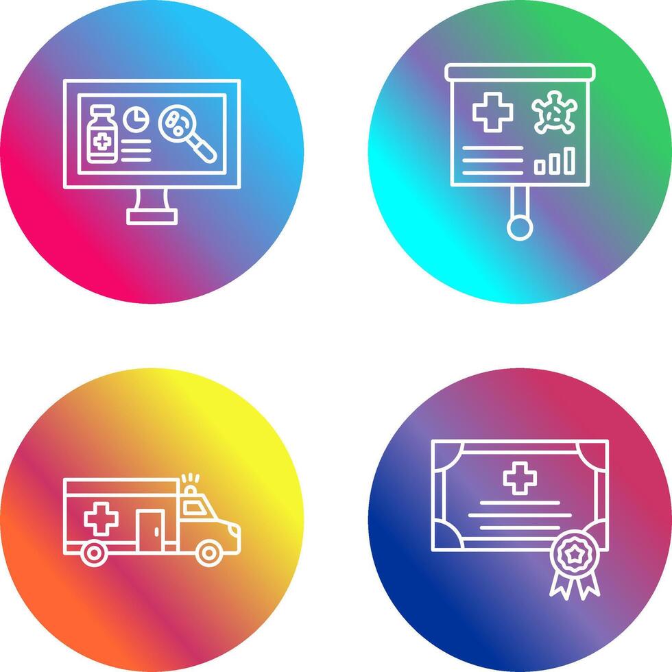 Research and Preesentation Icon vector