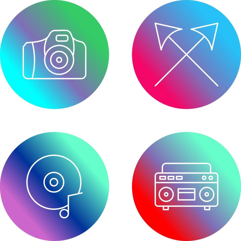 Camera and Arrows Icon vector