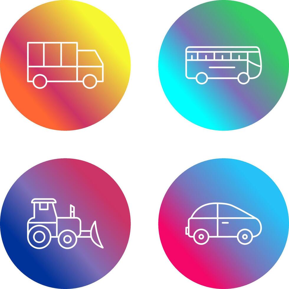 Truck and Bus Icon vector