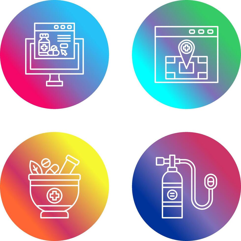 Online store and Locatation Icon vector