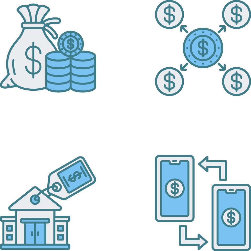 Saving and Distribution Icon vector