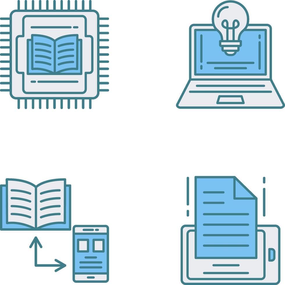Cpu and Lamp Icon vector