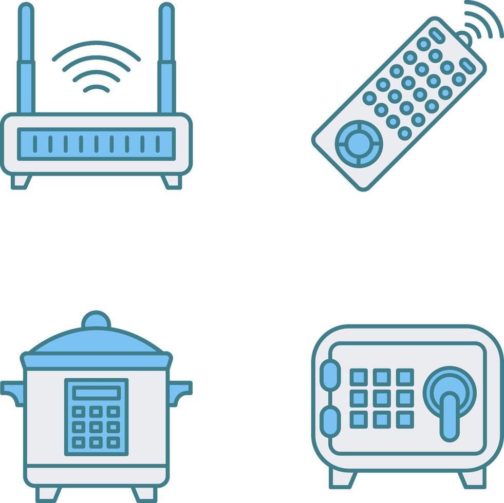 Remote and Antina Icon vector