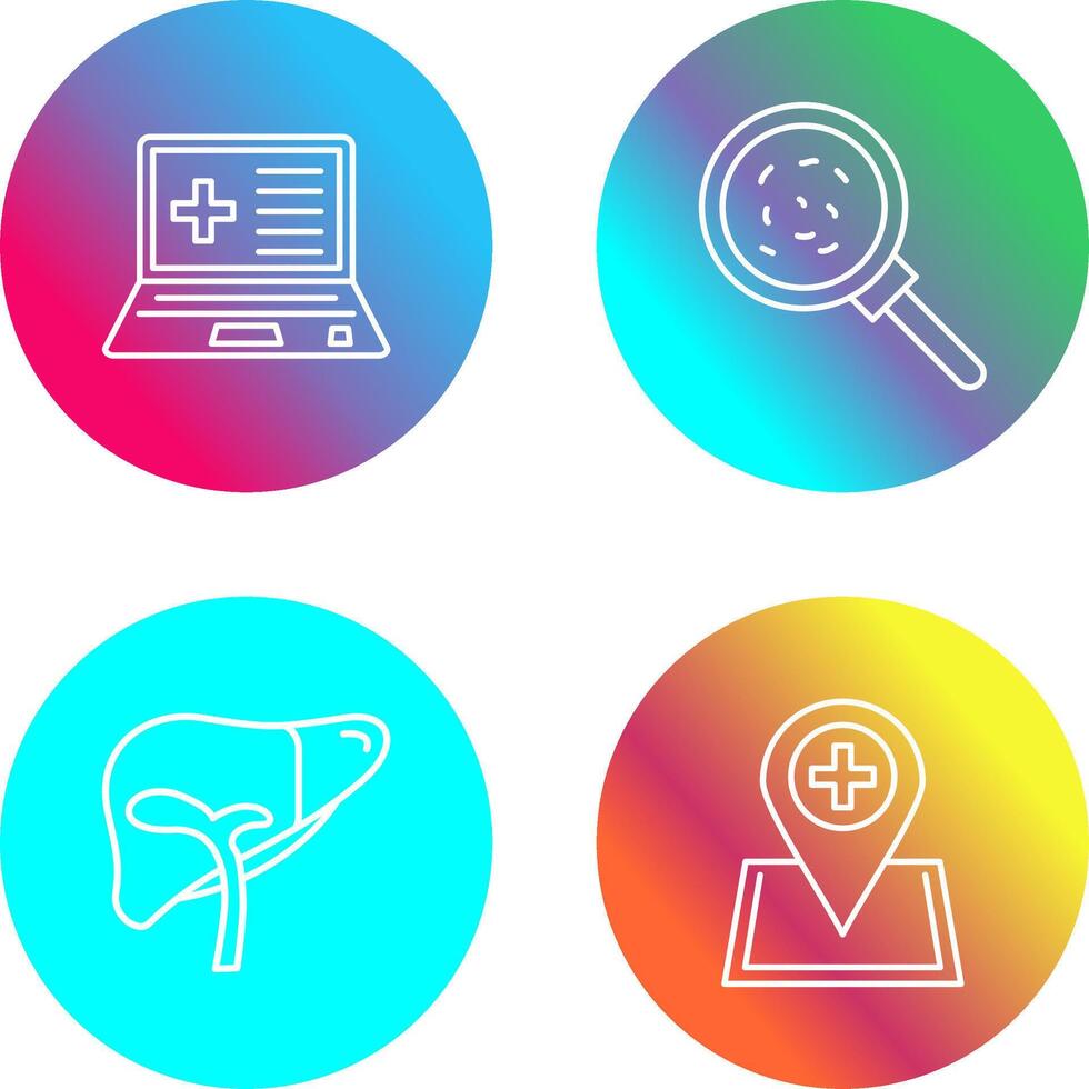 Laptop and Analytics Icon vector