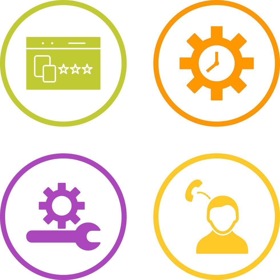 Website Promotion and Time Optimization Icon vector