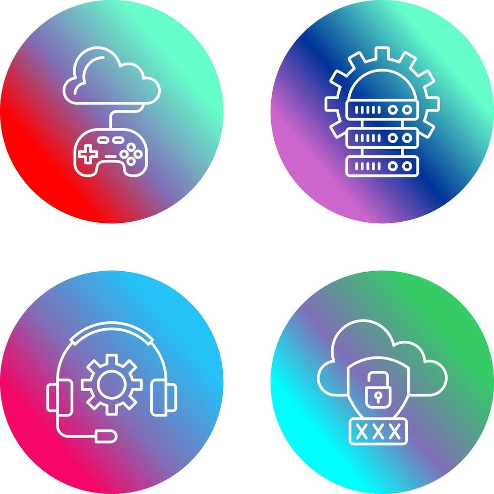 Gaming and Server Icon vector