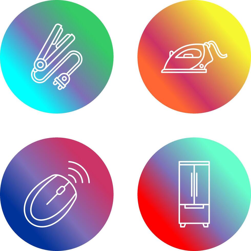 Hair iron and Laundry Icon vector