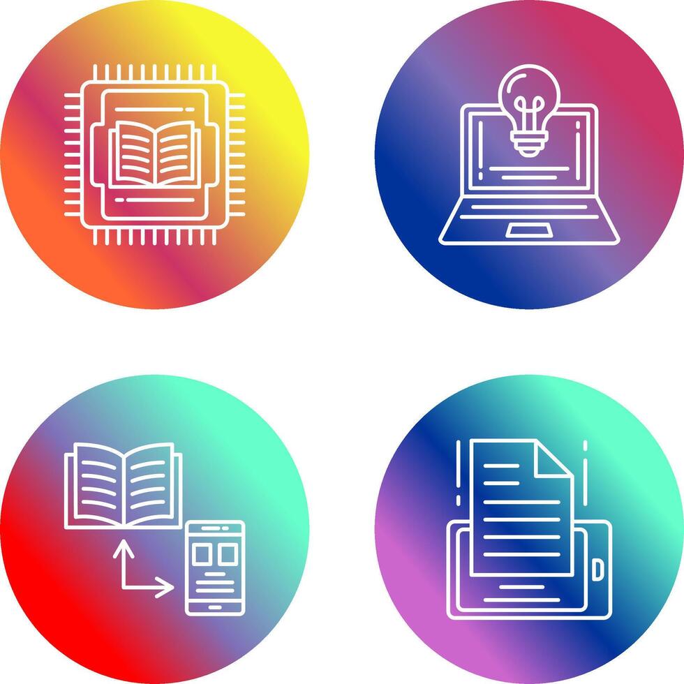 Cpu and Lamp Icon vector