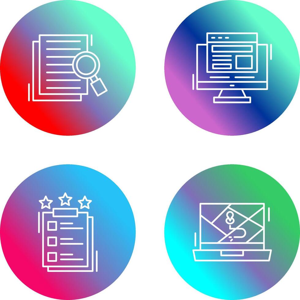 Details Looking and Adaptive Icon vector