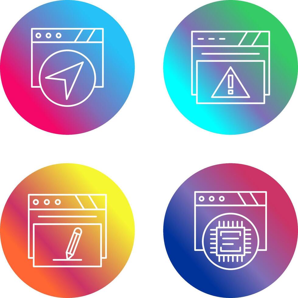 Navigation and Alert Icon vector