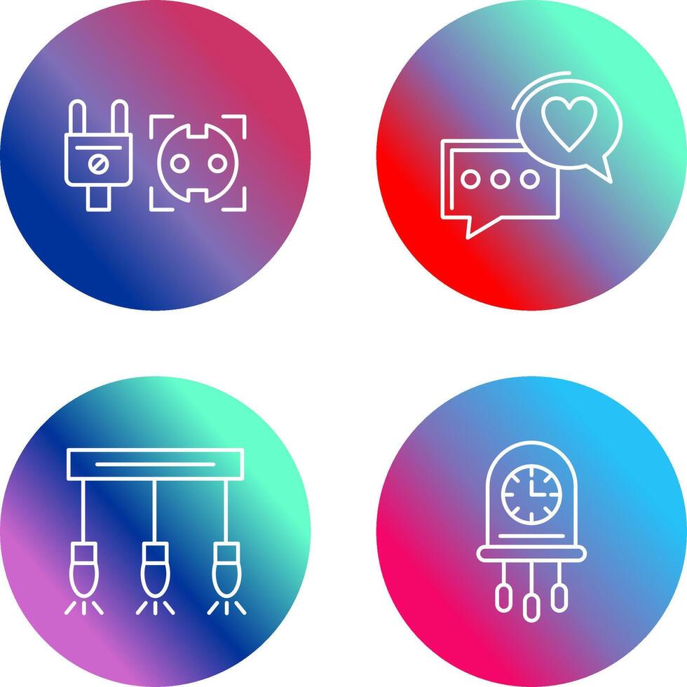 Socket and Chat Icon vector