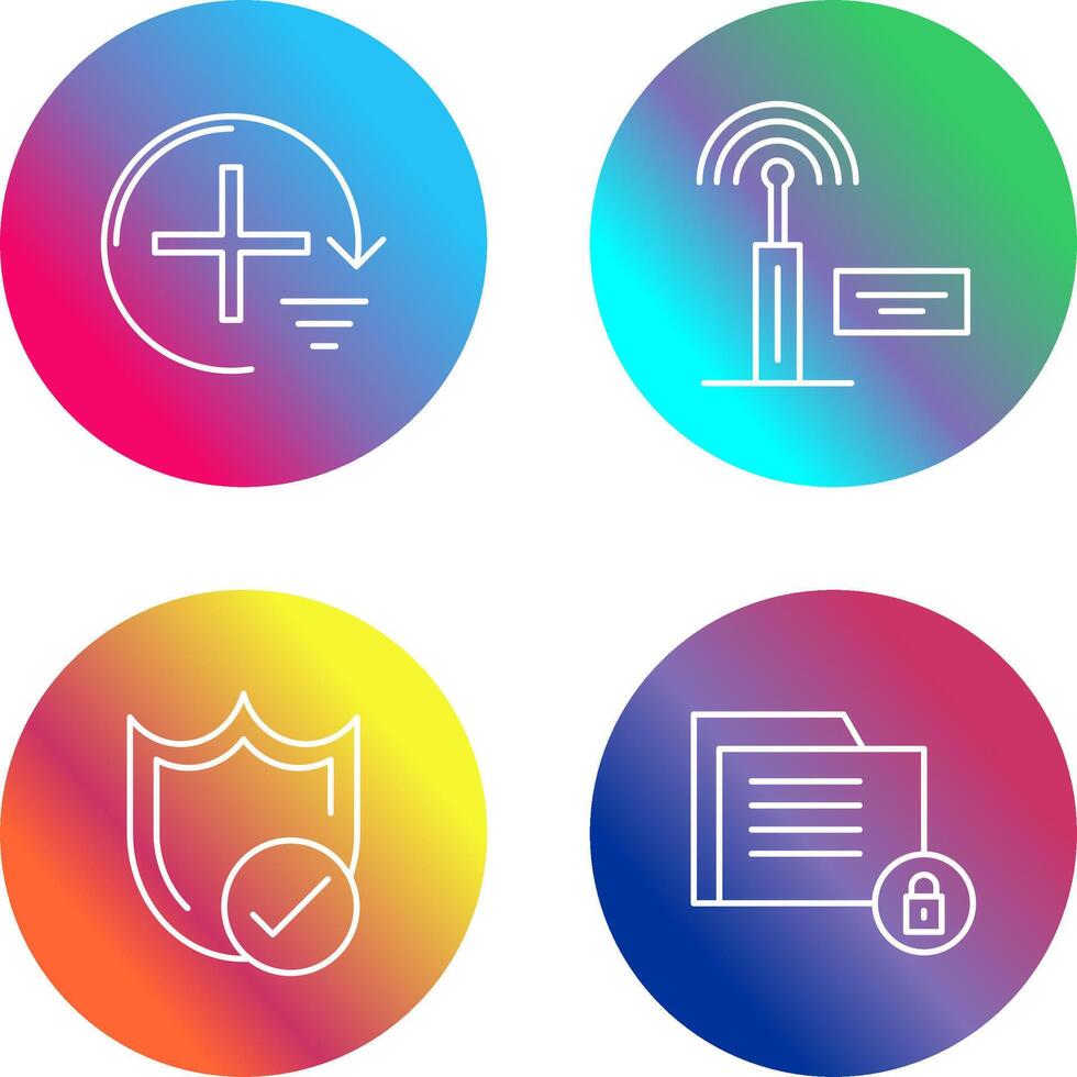 Add and Signal Icon vector