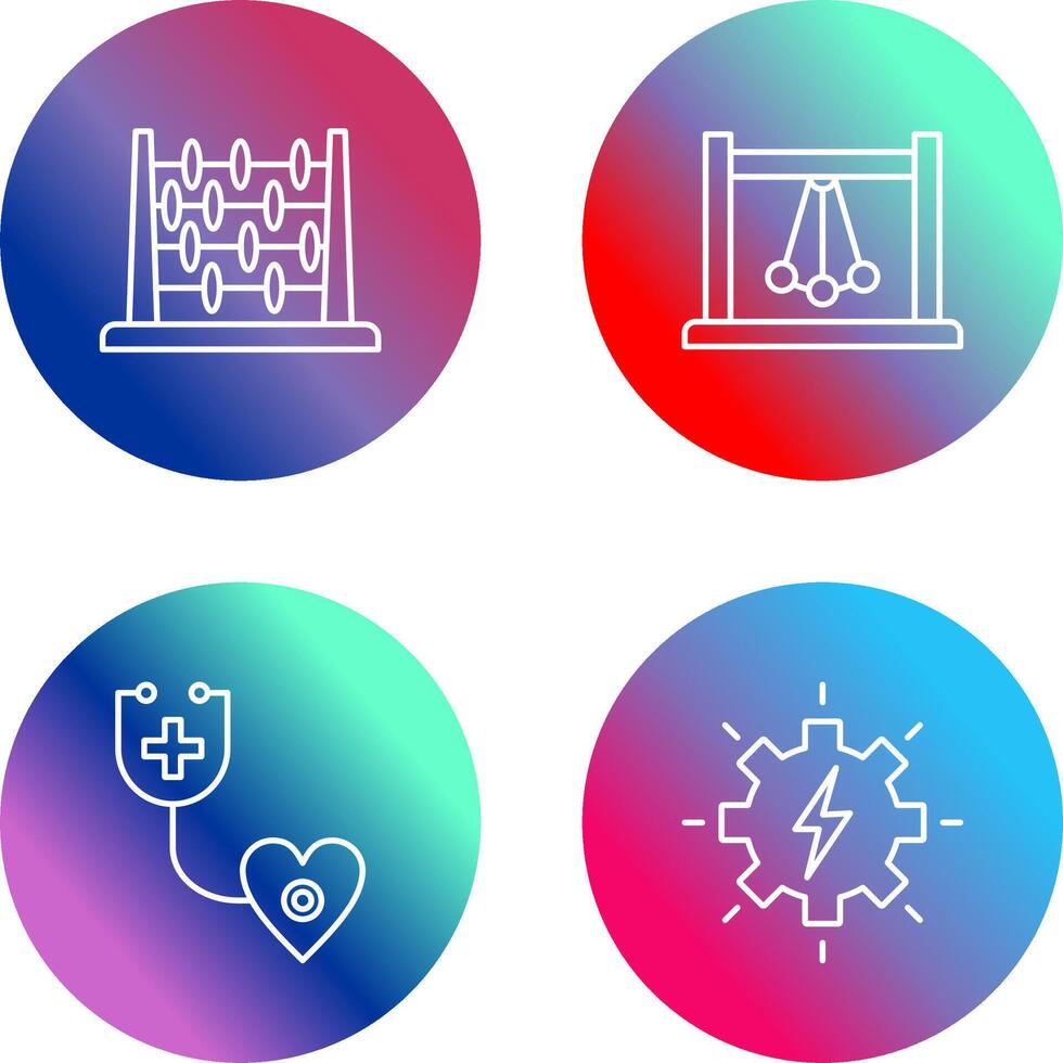 Abacus and Pendulum Icon vector
