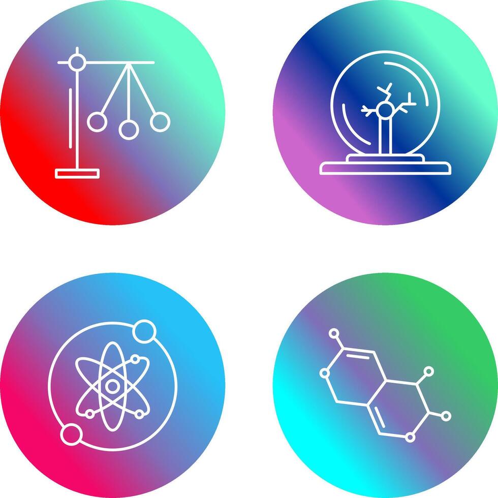 Pendulum and Plasma Ball Icon vector