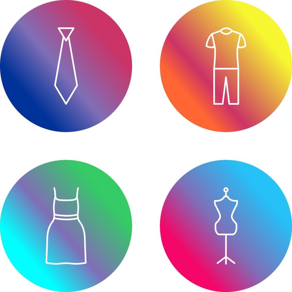 Tie and Pyjamas Icon vector