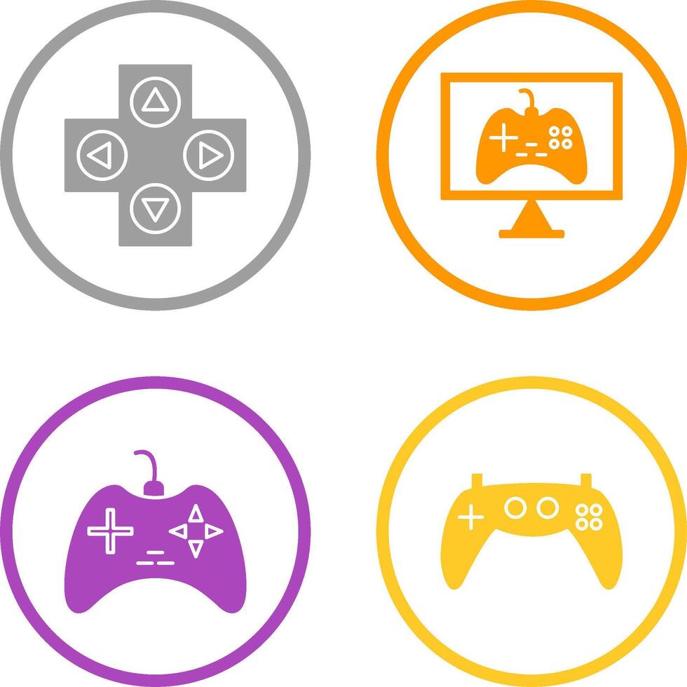 Gaming Control and Online Games Icon vector
